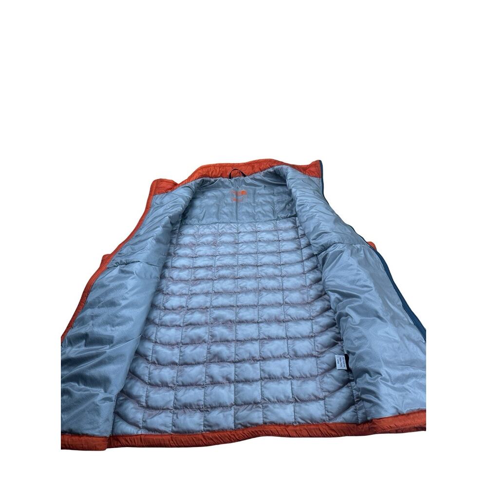 The North Face Puffer Vest Men's Extra Large Orange Thermoball Full Zip - Picture 5 of 13